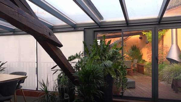réalisations3 veranda-gris-anthracite-sale-a-manger-leds-plantes
