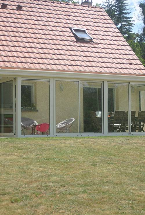 véranda vue extérieure