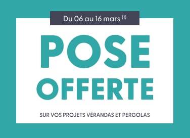 Offre d'installation gratuite pour vérandas et pergolas en mars