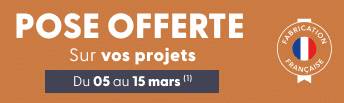 Installation offerte pour vos pergolas du 5 au 15 mars